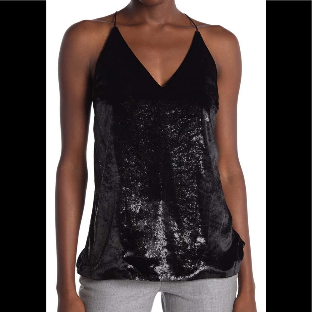 NWT - Tinsel Velvet Backless Blouse